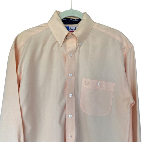 Wrangler George Strait Cowboy Cut Collection Light Peach Button Up Shirt - Picture 3 of 10